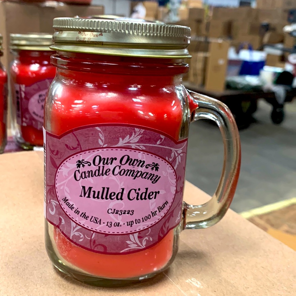Our Own Candle Company Mulled Cider 13 oz Candle, 100 hour burn